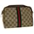 GUCCI GG Canvas Web Sherry Line Clutch Bag Beige Red Green 010.378. auth 41257  ref.915645