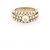 NEUF BAGUE CHRISTIAN DIOR PERLES 52 M METAL DORE NEW PEARLS GOLD STEEL RING - vue 2