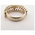 NEUF BAGUE CHRISTIAN DIOR PERLES 52 M METAL DORE NEW PEARLS GOLD STEEL RING - vue 4