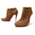 CHRISTIAN LOUBOUTIN SHOES BELLE ANKLE BOOTS 100 41 BROWN SUEDE BOOTS  ref.916059