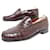 VINTAGE CHAUSSURES JM WESTON 180 7D 41 CUIR CROCODILE MARRON LOAFER SHOES Cuirs exotiques  ref.916149