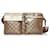 Gucci Brown GG Canvas Web Double Pocket Belt Bag Golden Leather Cloth Pony-style calfskin Cloth  ref.916565