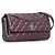 Borsa Chanel con patta Portobello Matelasse smaltata viola Porpora - vista 2