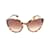 Miu Miu Übergroße getönte Sonnenbrille SMU07N Braun Kunststoff  ref.916702