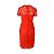 Valentino Spitzen-Midikleid Rot - Ansicht 2