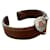 Bulgari-Armband Braun Leder  ref.916859