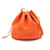 Hermès Borsa a secchiello Clemence Market Arancione Pelle Vitello simile a un vitello