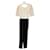 Autre Marque Jumpsuits Black Cream Cotton Polyester  ref.916959