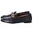 Roulis Hermès Colette Loafer with Gold Hardware in Black calf leather Leather - view 3