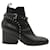 Hermès-Stiefeletten mit Nieten aus schwarzem Leder  ref.917571
