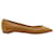 Christian Louboutin Solasofia Pointed Toe Flats in Brown Nappa Leather  ref.917573