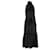 Vestido largo lavado con cinturón y lazo en el cuello en seda negra Super Eight de Zimmermann Negro  ref.917579