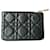 CHRISTIAN DIOR Small black leather zipped pouch Very good condition  ref.919887
