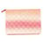 Chanel Resort 2019 Klassische gesteppte Ombre O-Case-Clutch Pink Angeln Leder  ref.919896