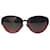 Linda Farrow Cat-Eye-Sonnenbrille mit schwarzem und goldenem Metallrahmen  ref.920330