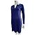 Diane Von Furstenberg DvF Reina US Abito lungo in jersey di viscosa nero e viola