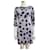 Diane Von Furstenberg DvF Ruri silk jersey dress in blue white and black Multiple colors  ref.920523