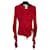 Christian Dior Herzbedeckung Rot Seide Viskose  ref.920529