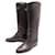 Hermès HERMES SHOES JUMPING BOOTS 39 BROWN LEATHER CLASP KELLY BROWN BOOTS  ref.920676