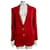 Vintage Burberry vintage blazer en laine rouge  ref.921372
