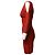 Herve Leger con scollo a V vestito dalla fasciatura in rayon rosso - vista 2
