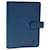 LOUIS VUITTON Epi Agenda MM Day Planner Cover Blue R20055 LV Auth am4315 Leather  ref.922309