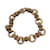 Céline Vintage Antiquated Gold Metal Chain Link Bracelet Golden  ref.922403