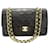 Classique Chanel Double Flap Cuir Noir  ref.922653