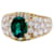 inconnue Yellow gold ring, emerald and diamond pavé.  ref.923394