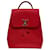 Lockit Louis Vuitton Lockme M41814 Lederrucksack rot silber / sehr gut  ref.923431