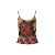 Roberto Cavalli Top Stampa Rose Vintage Multicolore