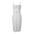 Vivienne Westwood Weißes Stäbchenkleid mit Gürtel Baumwolle  ref.923458