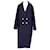 Sandro Coat Navy blue Wool  ref.924172