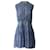 Chloé Chloe Tiered Gathered Floral-Print Mini Dress In Light Blue Silk  ref.924197