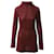 Etro Paisley Jacquard Turtleneck Mini Dress in Red Wool  ref.924214