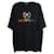 Maglietta Balenciaga Rainbow Logo in cotone nero  ref.924221