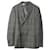Burberry Slim-Fit Check Double-Breasted Jacket in Grey Wool  ref.924222