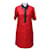 Prada Vestidos Roja Azul marino Sintético  ref.924354