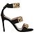 Moschino Ledersandalen mit Logo und Buchstaben