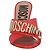 Moschino-Mules aus Leder mit Kristalllogo - Ansicht 4