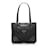 Prada Tessuto & Leather Trimmed Handbag Black Cloth  ref.925081