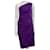 Vestido violeta de mezcla de seda con un solo hombro de Escada Púrpura  ref.925255