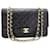 Classique Chanel Double Flap Cuir Noir  ref.925547