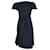 Vivienne Westwood Front Tie Midi Dress in Navy Blue Nylon  ref.925799