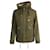 Yves Saint Laurent Saint Laurent Shearling-Trimmed Gabardine Jacket in Green Cotton  ref.925800