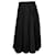Falda midi plisada eléctrica Sacai en poliéster negro  ref.925822