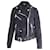 Burberry Arnstead Fringe Biker Jacket in Black Suede  ref.925851