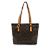 Louis Vuitton Cabas Mezzo in tela rivestita con monogramma Marrone