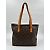 Louis Vuitton Cabas Mezzo in tela rivestita con monogramma Marrone - vista 3