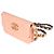 Chanel Hellorange gestepptes Lammleder Chanel 19 Mini-Geldbörse mit Kette - Ansicht 3